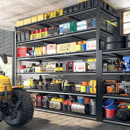 REIBII 60" W Garage Shelving, 3000LBS Metal Shelving Units, 6 Tier Storage - Image 7