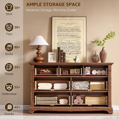 T4TREAM Farmhouse 7 Drawers Dresser - Image 4