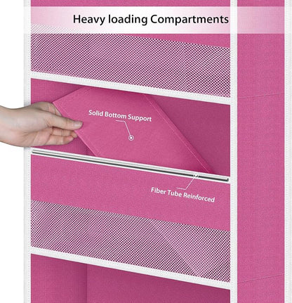 Univivi 5-Shelf Fabric Door Storage Over Door Hanging Organizer - Image 5