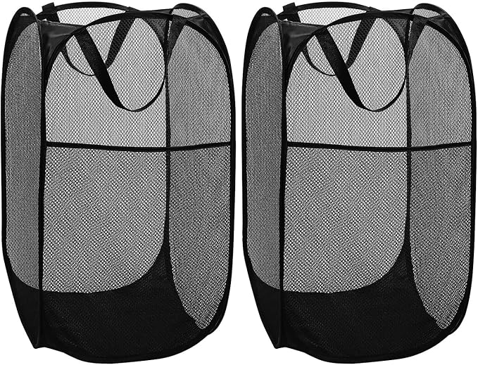 BATTOO Deluxe Strong Mesh Pop up Laundry Hamper Basket by BATTOO