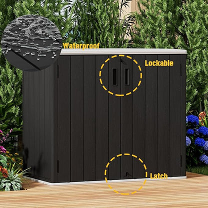 Large Outdoor Storage Box, Resin Sheds&Outdoor Storage Waterproof/Lockable - Image 6