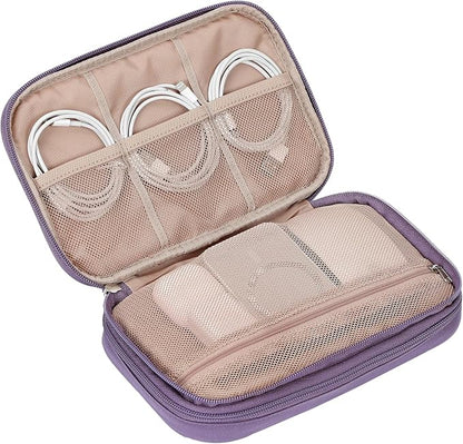 NISHEL Travel Cord Organizer Case, Double Layers Tech Electronic Bag, Essentials - Image 5