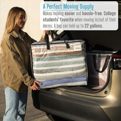 VENO 6 Pack Heavy Duty Moving Bags, Storage Bags, Packing Supplies, Top Zipper - Image 6