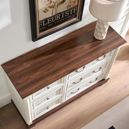 Farmhouse 6 Drawer Dresser - Image 5