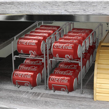 Simple Houseware Stackable Front Loading Beverage Can Dispenser Rack - Image 4