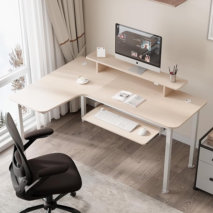 EUREKA ERGONOMIC Adjustable Keyboard Tray Under Desk, 28x11 Inch Large Slide - Image 6