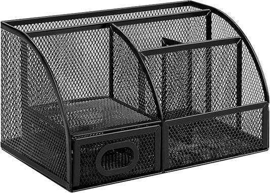 Amazon Basics Pen Holder and Desk Organizer, Office Caddy Storage, ‎9.1" x 5.9" by AmazonBasics