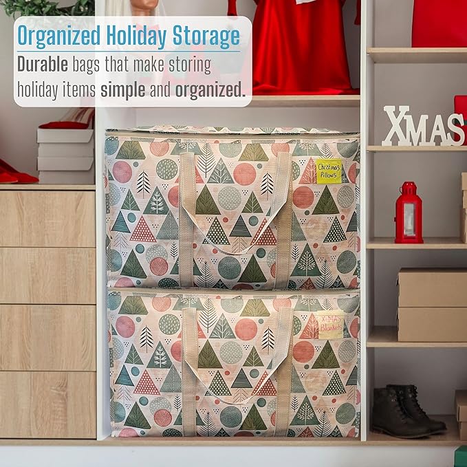 VENO 6 Pack Moving Bags and Large Christmas Storage Bins - Image 6