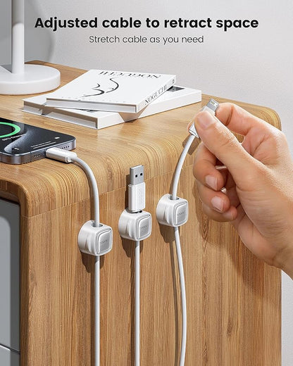 6 Pack Magnetic Cable Clips – Cord Organizer & Holder, Toocki Adhesive Cable - Image 2