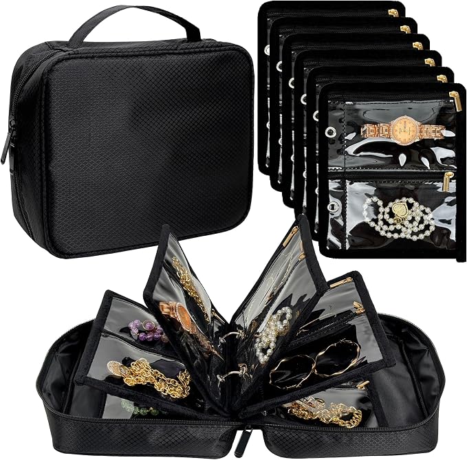 Travel Jewelry Organizer Case, Jewelry Bags by LingLingo