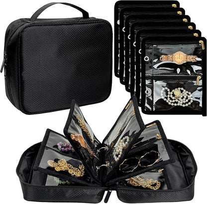 Travel Jewelry Organizer Case, Jewelry Bags by LingLingo