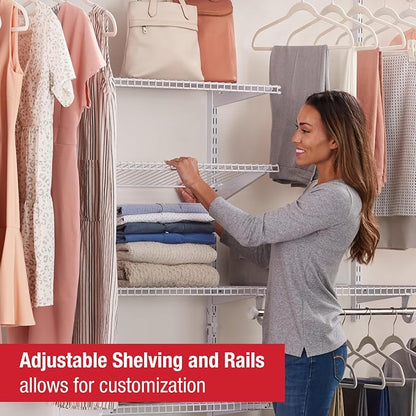 Rubbermaid Configurations Custom Closet Kit, 3-6 Ft. Adjustable Metal Wire - Image 3