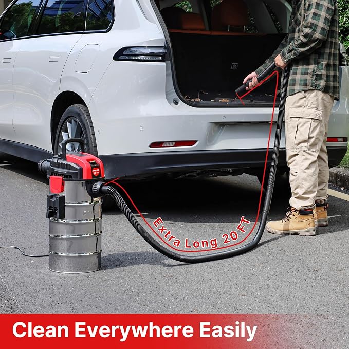 Shop-Vac 6 Gallon 4.0 Peak HP Wet/Dry Vacuum, Wall Mountable Compact Shop Vacuum - Image 7