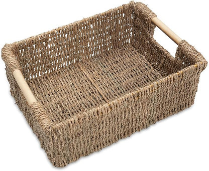 Natural Seagrass Storage Basket by VATIMA