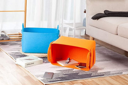 Minoisome Storage Basket Felt Storage Bin Collapsible& Convenient Box Organizer - Image 3