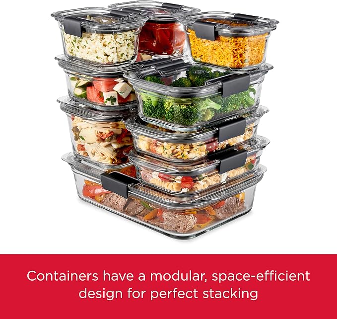 Rubbermaid Brilliance Glass Food Storage Containers, 3.2 Cup, Leak-Proof - Image 5