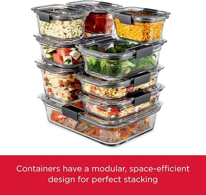 Rubbermaid Brilliance Glass Food Storage Containers, 3.2 Cup, Leak-Proof - Image 5