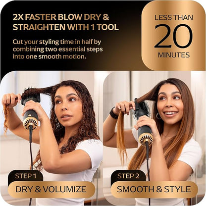 Blowout Brush Hair Dryer, 4-in-1 Blow Drying Brush, Authomatic Dual Voltage - Image 4