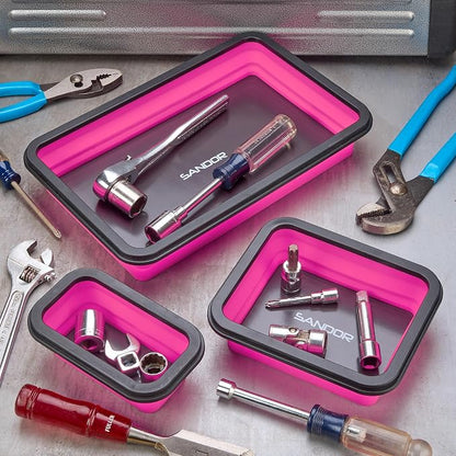 Collapsible Magnetic Parts Tray Set - Image 5