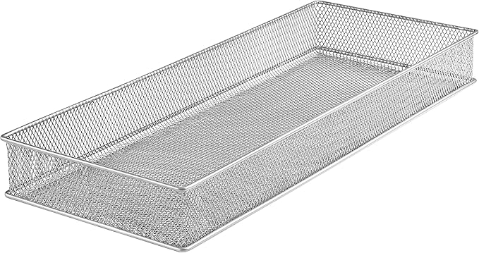 YBM HOME Silver Mesh Drawer Cabinet and or Shelf Organizer Bins, School Supply by YBMHome