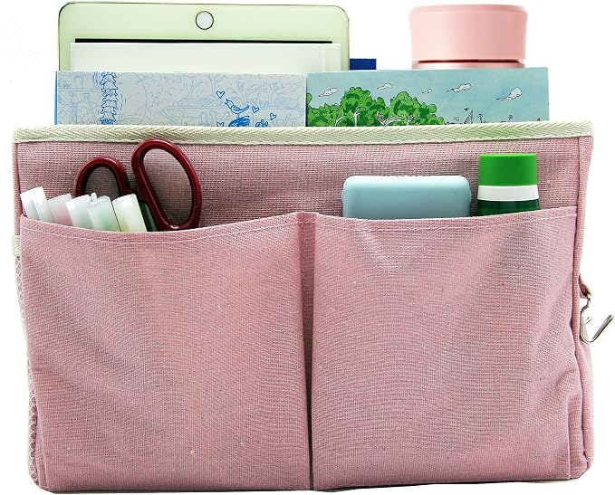 Bedside Caddy Bedside Hanging Storage Basket Multi-Function Organizer Caddy - Image 2
