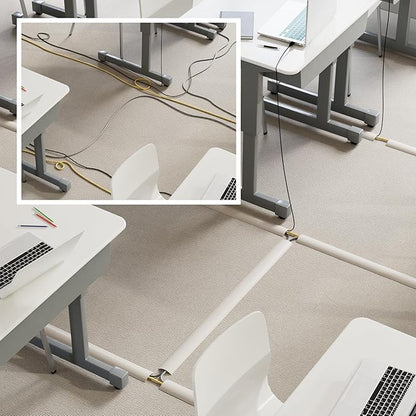 D-Line 6ft Floor Cord Cover, Cable Protector, Hide Extension Cords, Protect - Image 5