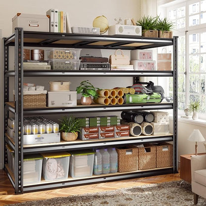 59.9" W Garage Shelves 2230LBS Metal Shelving, 5 Tier Adjustable Garage Storage - Image 7
