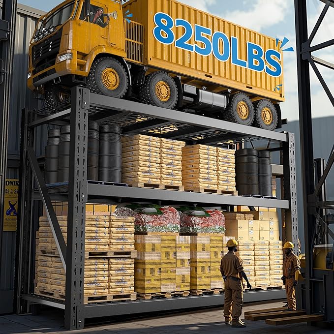 Bepatio 8250LBS Garage Shelving Heavy Duty Storage Shelves Industrial Metal - Image 2