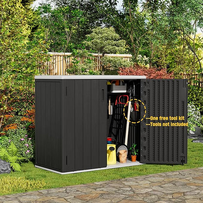 Large Outdoor Storage Box, Resin Sheds&Outdoor Storage Waterproof/Lockable - Image 3