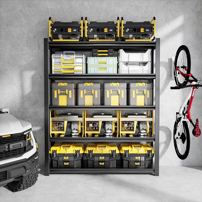 39" W Garage Shelving, 5-Tier Heavy Duty Shelving Unit, 3000LBS Adjustable - Image 11