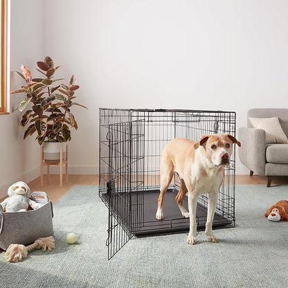 Amazon Basics Durable, Foldable Metal Wire Dog Crate - Image 5