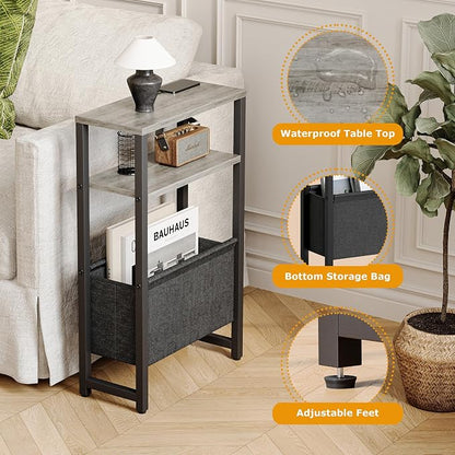 Narrow Side Table, Slim End Table - Image 4