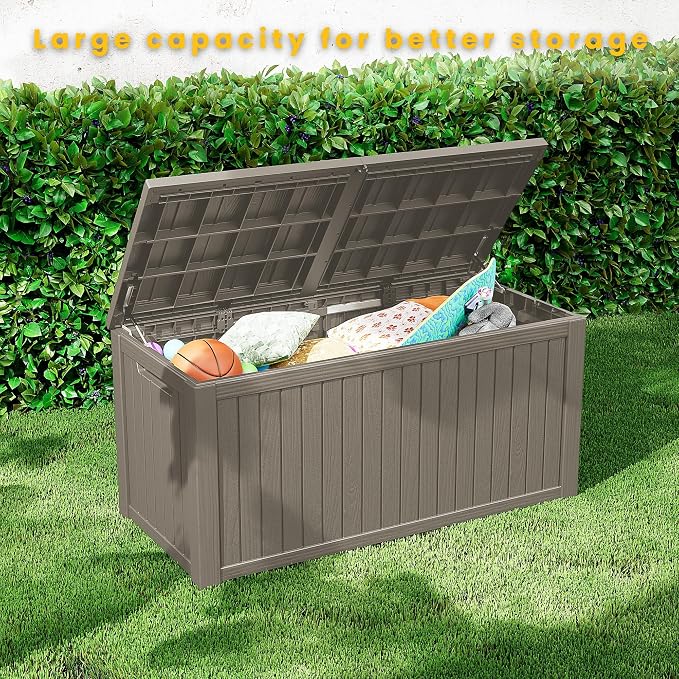 210 Gallon Outdoor Storage Bench Waterproof - Image 9