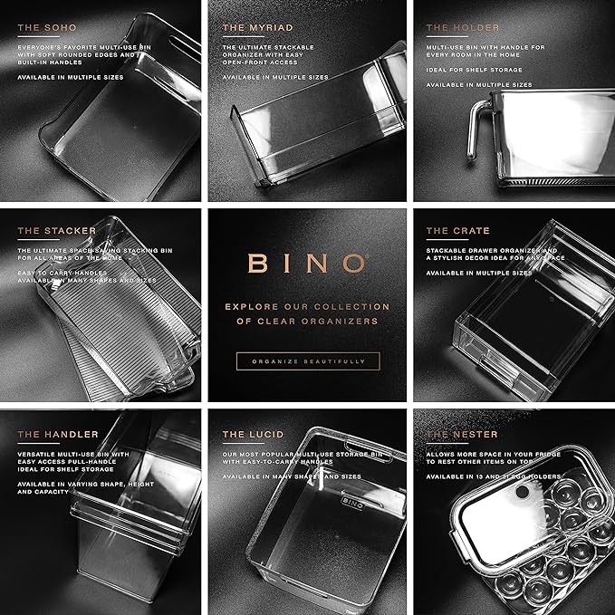 BINO | Stackable Plastic Storage Bins, X-Large - Image 7
