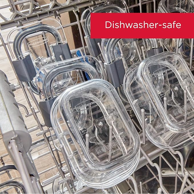 Rubbermaid Brilliance BPA-Free Airtight Food Storage Containers, 24-Piece Set - Image 7