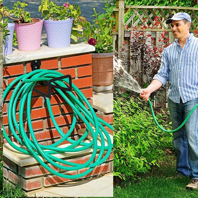 PHYEX Garden Hose Holder Wall Mount, Metal Hanger - Image 5