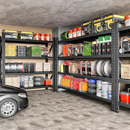 71.3" Wide Heavy Duty Garage Shelving Units, 5000LBS Deep Storage Shelves - Image 4