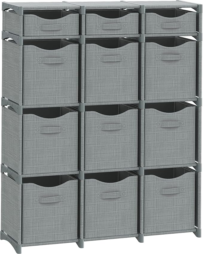 12 Cube Closet Organizers And Storage | Includes All Storage Cube Bins | Easy by Neaterize