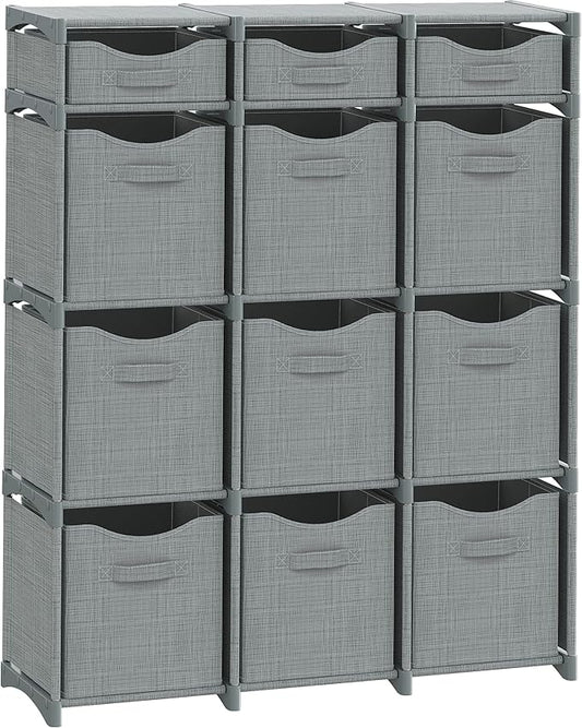 12 Cube Closet Organizers And Storage | Includes All Storage Cube Bins | Easy by Neaterize